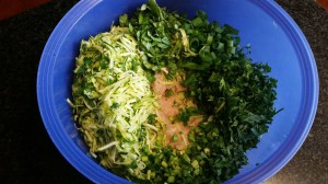 Chicken and zucchini curry poppers  1