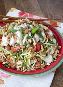 Grilled Chicken Broccoli Slaw Salad