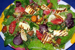 Halloumi salad 1