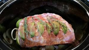 Pork with apple