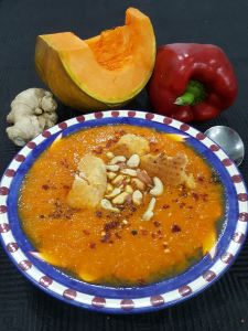 Roasted butternut squash soup