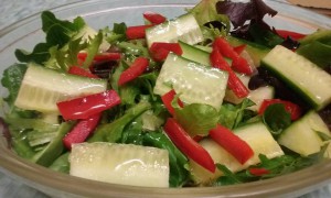 Spicy Korean wings with salad 2