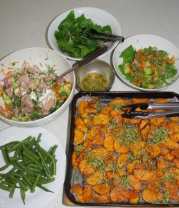 TUNA SWEET POTAO AND BEANS 1