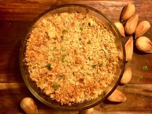This is a Bunya Nut (Aussie bush tucker) crusted