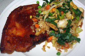 Vege fried rice 2