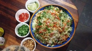 vermicelli noodle salad for dinner