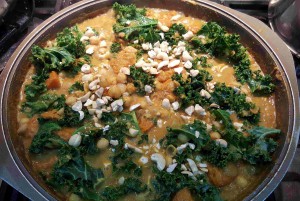 Chickpea and Kale curry 1
