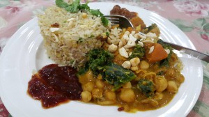 Chickpea and Kale curry 2