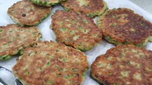 HALOUMI AND PEA FRITTERS 1