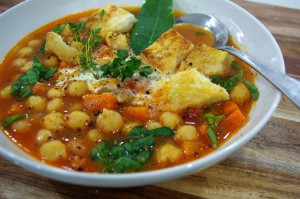chickpea celery soup
