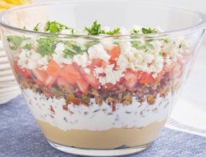 LAYERED MEDITERRANEAN DIP