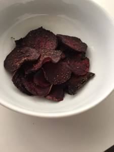 chips baked beetroot