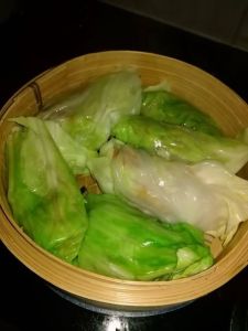 wrapes Steamed pork cabbage rolls!